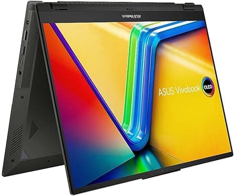 ASUS Vivobook S 16 Flip TP3604VA 2-in-1 Laptop, 16" WUXGA IPS Touch Display, Intel Core i9-13900H, 16GB RAM, 1TB SSD, Intel HD Graphics, Windows11 Home , Midnight Blak