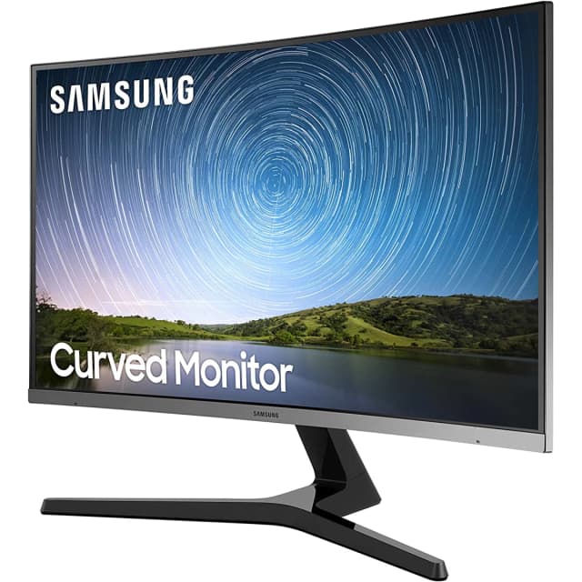 Samsung R500 Curved Monitor, 32" 1500R Full HD Display, 75Hz, 4ms Response, AMD FreeSync 3x Bezeless Design, Dark Blue Gray