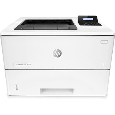 HP LaserJet Pro M501dn Desktop Laser Printer - Monochrome - 45 ppm Mono - 4800 x 600 dpi Print -  Automatic Duplex Print - 650 Sheets Input - Ethernet - HP ePrint, Apple AirPrint, Mopria - 100000 Pages Duty Cycle - Plain Paper Print - USB