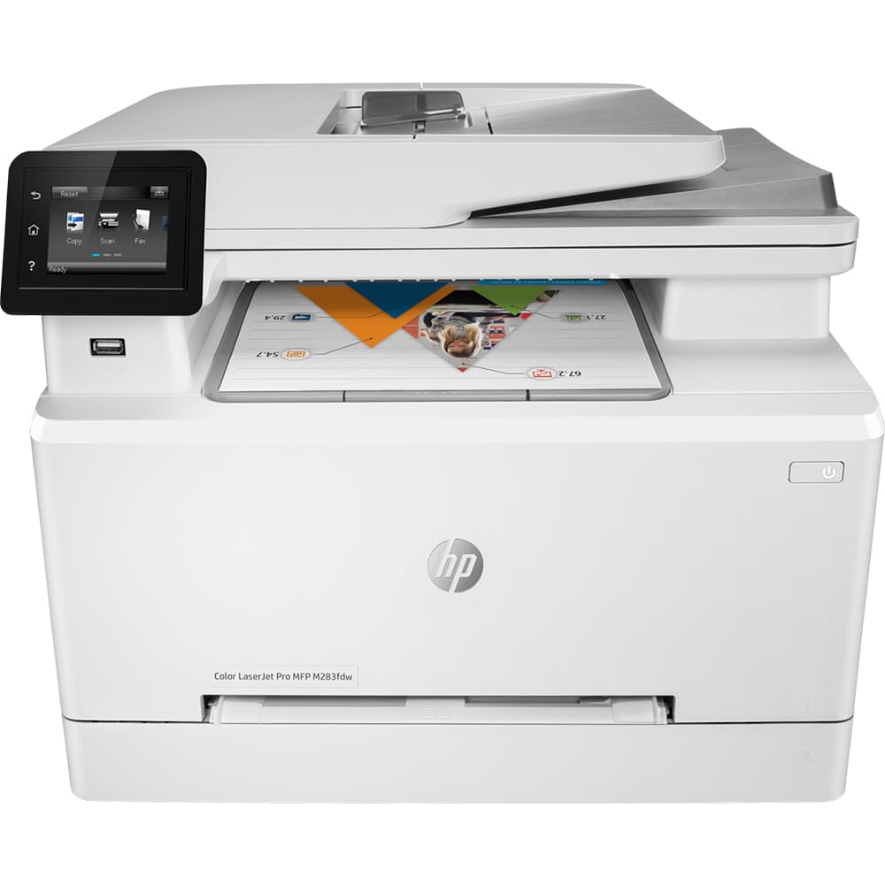 HP Color LaserJet Pro MFP M283FDW All-in-One Laser Printer Scan & Copy Duplex Printing Works with Alexa - White
